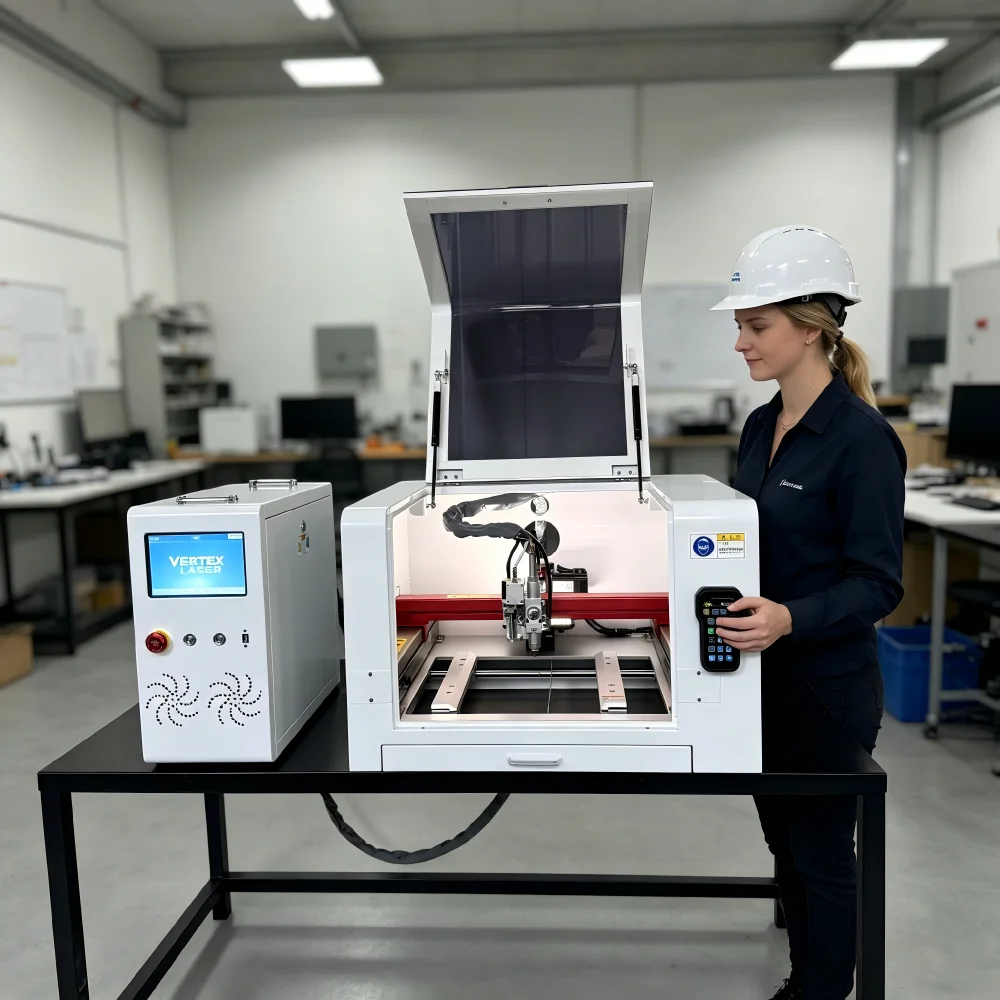 Desktop CNC 800W 4040 Fiber Laser Cutter Surface Engraving Only High Speed Metal Cutting Machine For Gold Silver Jewelry Factory