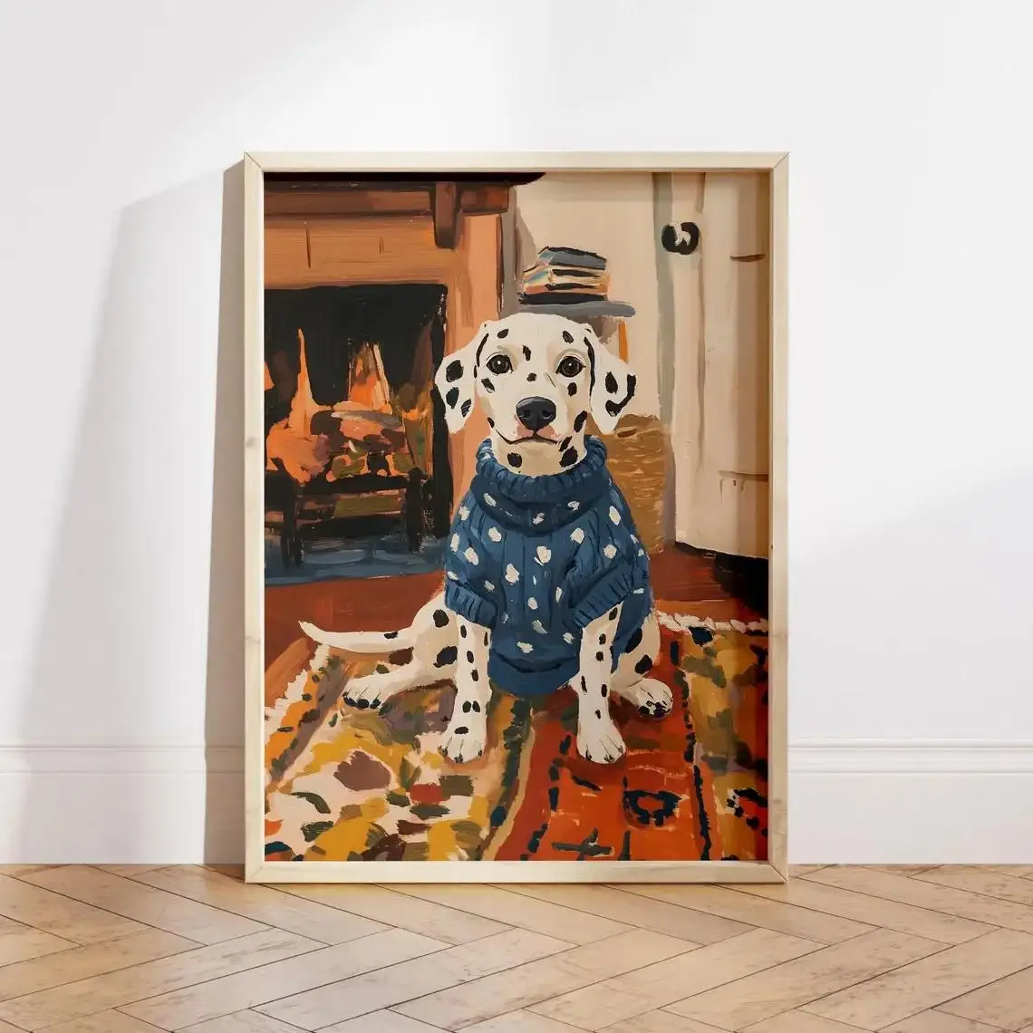 Colorful Pet Portrait Home Decoration Henri Matisse Style Artwork for Wall Abstract Canvas Prints Modern Living Room Decor