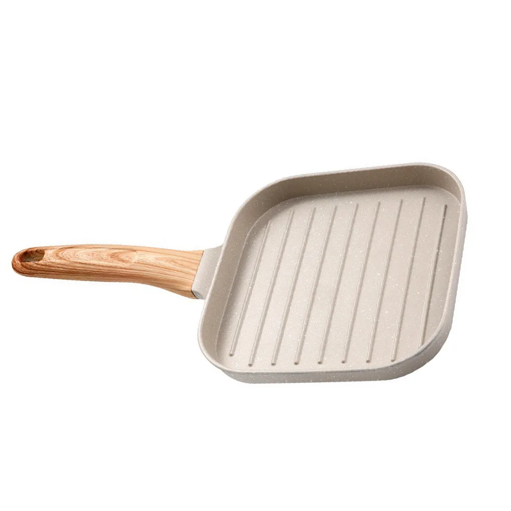 Raised Stripe Grill Pan with Effortless Food Release for Restaurant-Style For Steak Cooking All-in-One Skillet Functionality