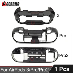 Aocarmo For Apple AirPods 3 Pro Pro2 Battery Holder Black Plastic Bracket For Charging Case Battery Box Compartment Repair Part