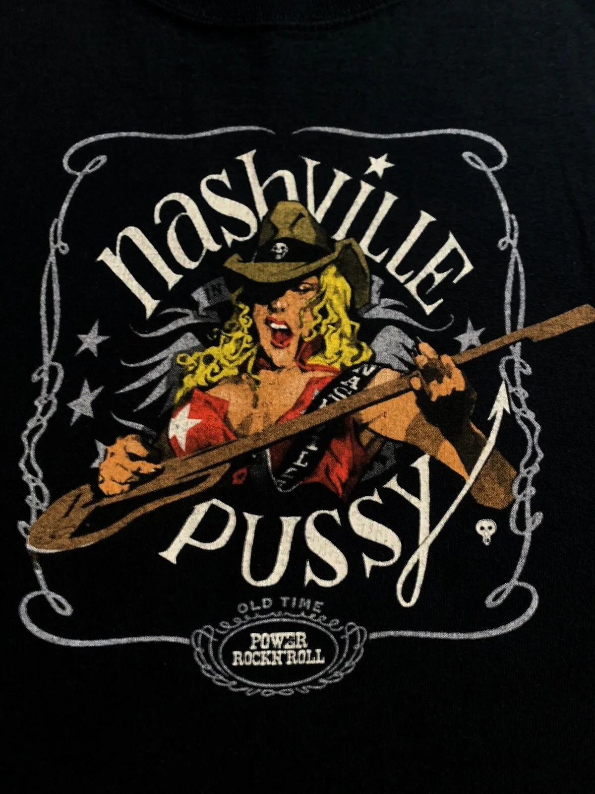 Nashville Pussy 90s T-Shirt Short Sleeve Cotton Black Men Size S to 5XL BE990