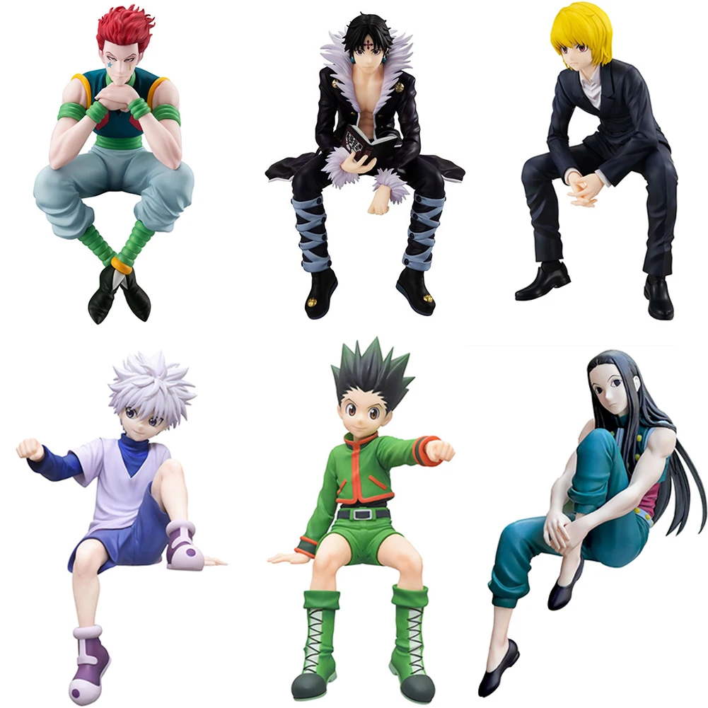 15cm Anime Figure Illumi Zaoldyck Hisoka Kurapika Action Figure Chrollo Lucilfer Room Decoration killua zaoldyeck PVC Model Toys