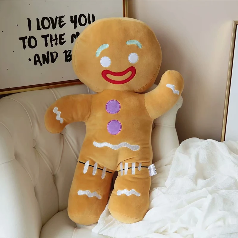 Gingerbread Man Plush Toy Biscuit Peluche Stuffed Cookie Soft Doll Room Decoration Birthday Gifts