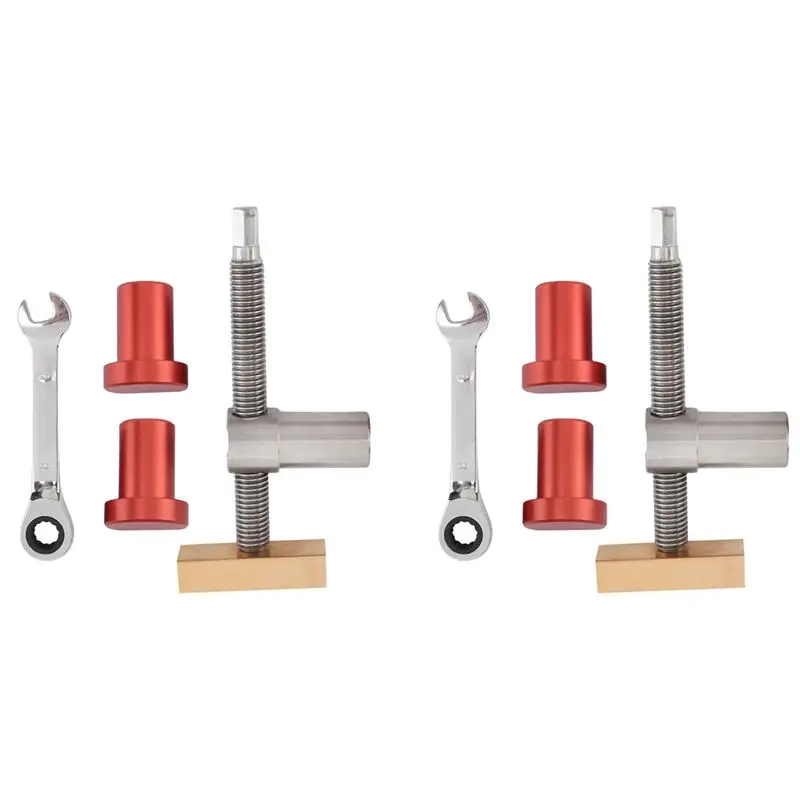 

AFOURT-Woodworking Bench Dog Clamps With Bench Dog Stop Sets, Clip Clamp Fixture Vise Benches Joinery Carpenter Tools