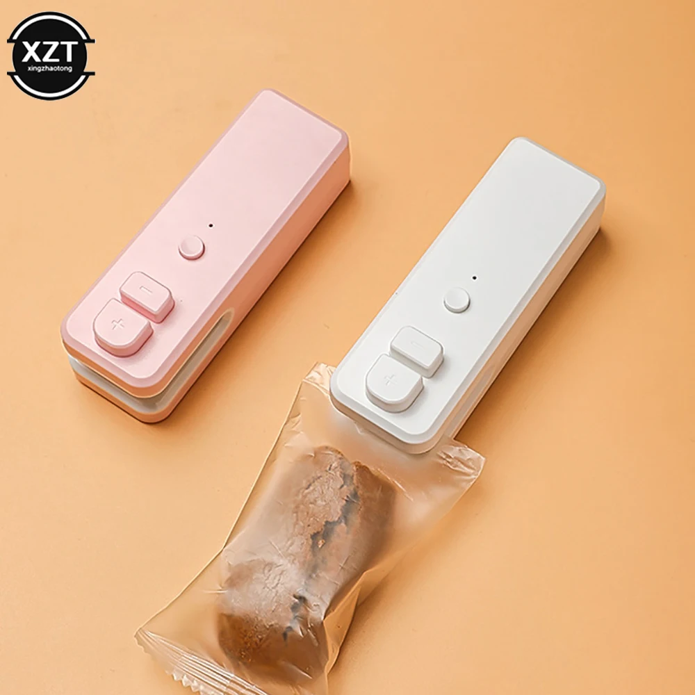 Portable Vacuum Sealer Mini Handheld Heat Sealer Home Plastic Sealing Machine Plastic Bag Snack Sealing Tool Hand Press Sealer