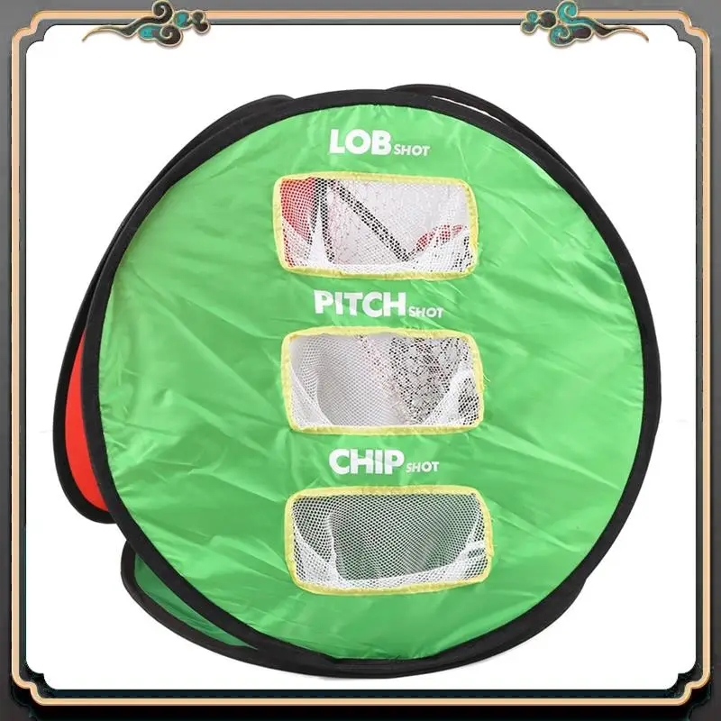 

Premium Golf Practice Net Golf Chipping Net Swing Training Portable Foldable Indoor Outdoor Chipping Pitching Cages Mats