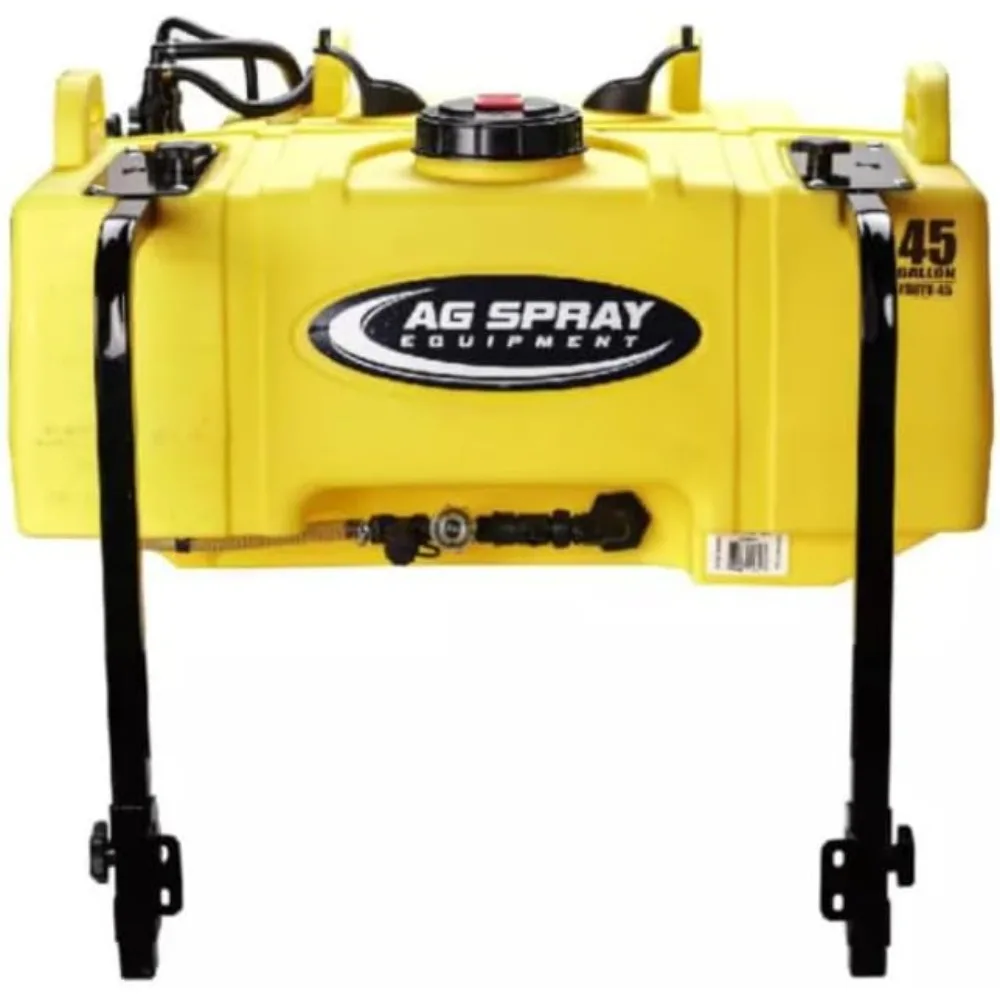 

45 Gallon UTV Sprayer with 12V Pump & Handgun – Heavy-Duty, Low-Profile Tank, 4.0 GPM, 45 PSI, Multi-Lid & 25 Ft Hose