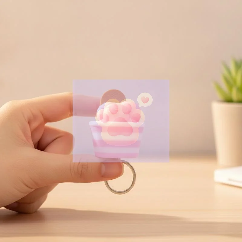 3D Printed Mini Ice Cream Cup Fidget Toy Click Press Stress Relief Toys Cute Simulation Dessert Squeeze Toy For Kids Adult