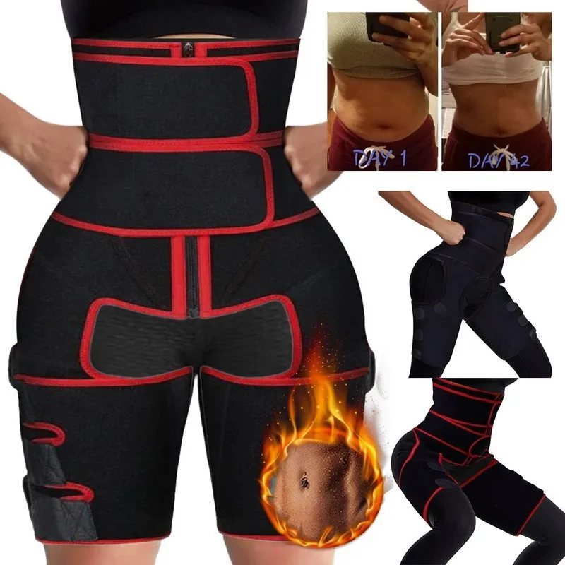 

3 and 1 body shaper waist thigh trimmer waist lift hip training shaper hip belt postpartum body shaper