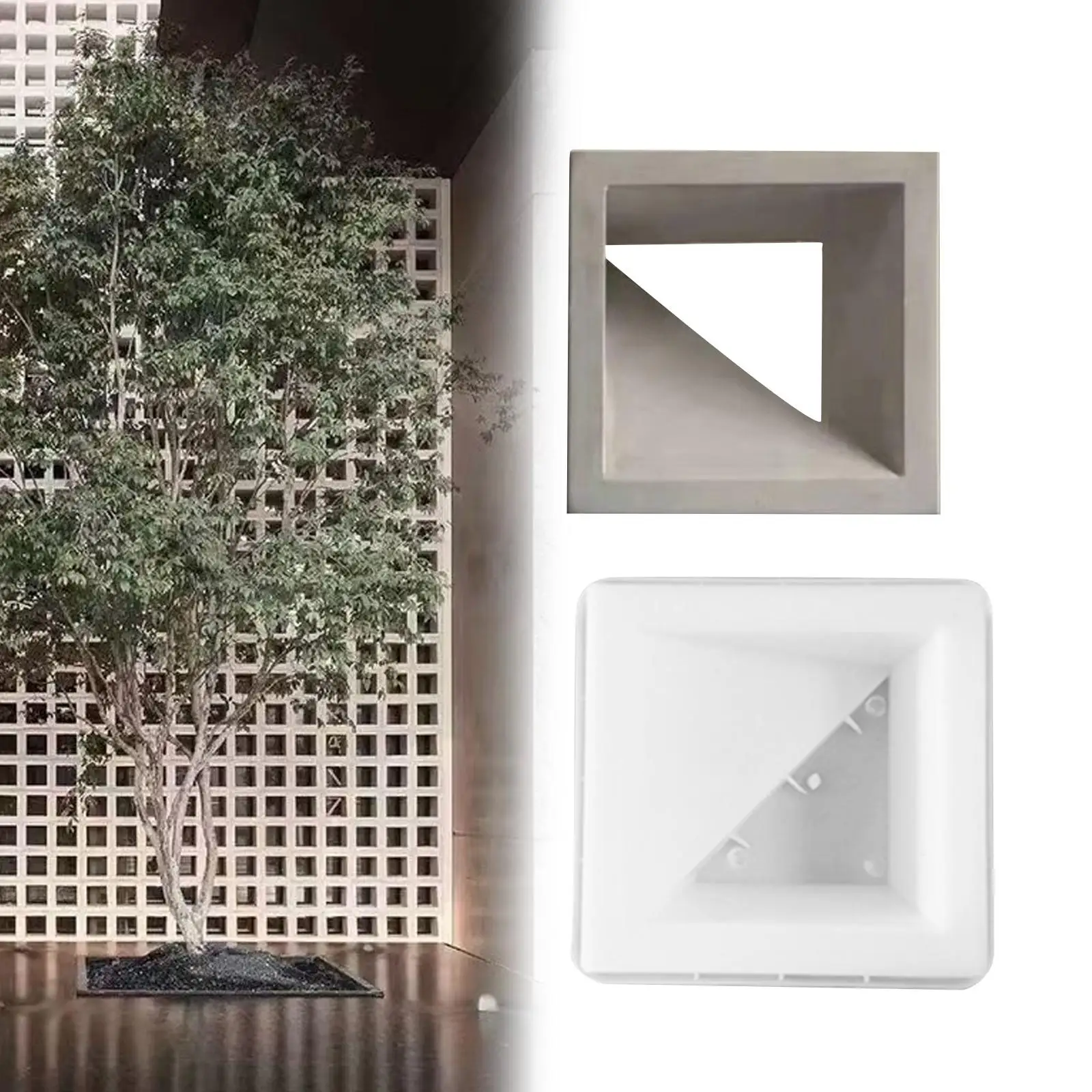 Garden Stone Brick Shape Mold Concrete Template Tool PP DIY for Sidewalk Patio Path Home Use