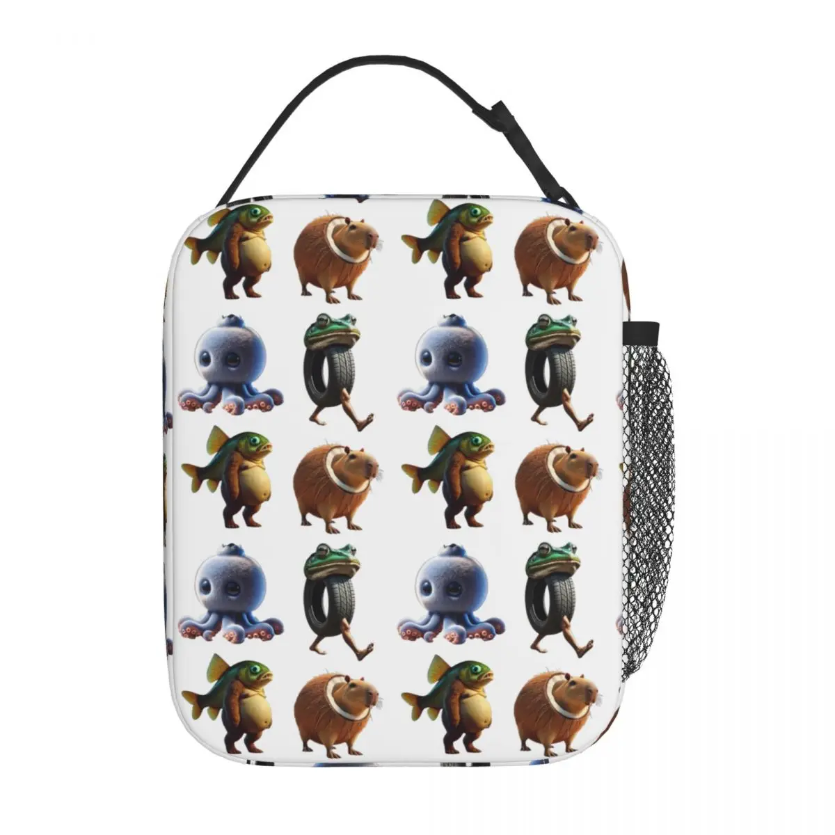 Italian Brainrot Pack Insulated Lunch Bags High Capacity Reusable Thermal Bag Tote Lunch Box College Travel Girl Boy