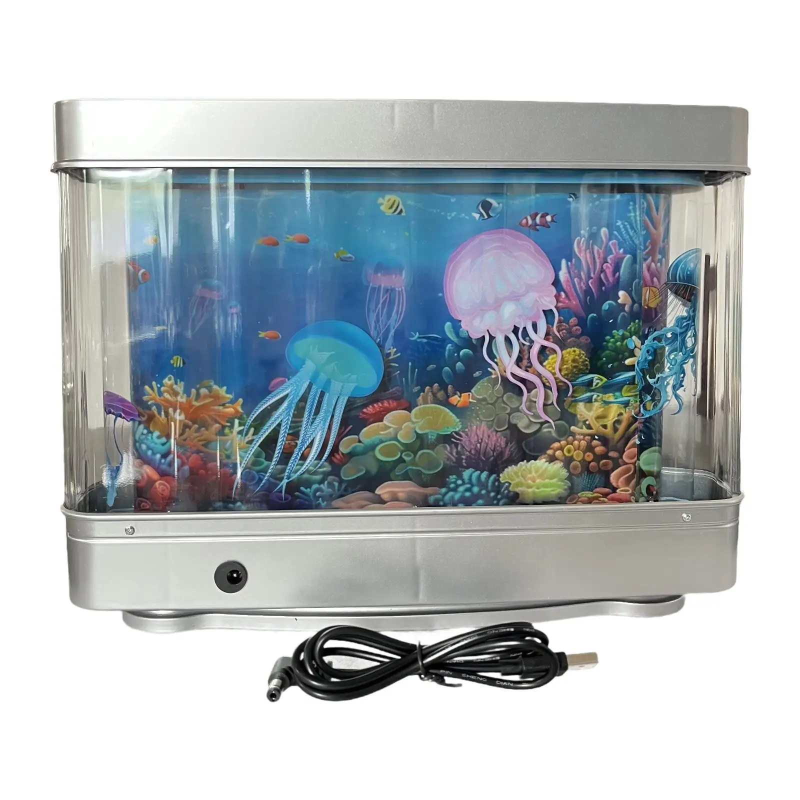 Fake Aquarium LED Night Light Birthday Gift Ambient Light Tabletop Ornament for Dining Room Living Room Bedroom Home Decor