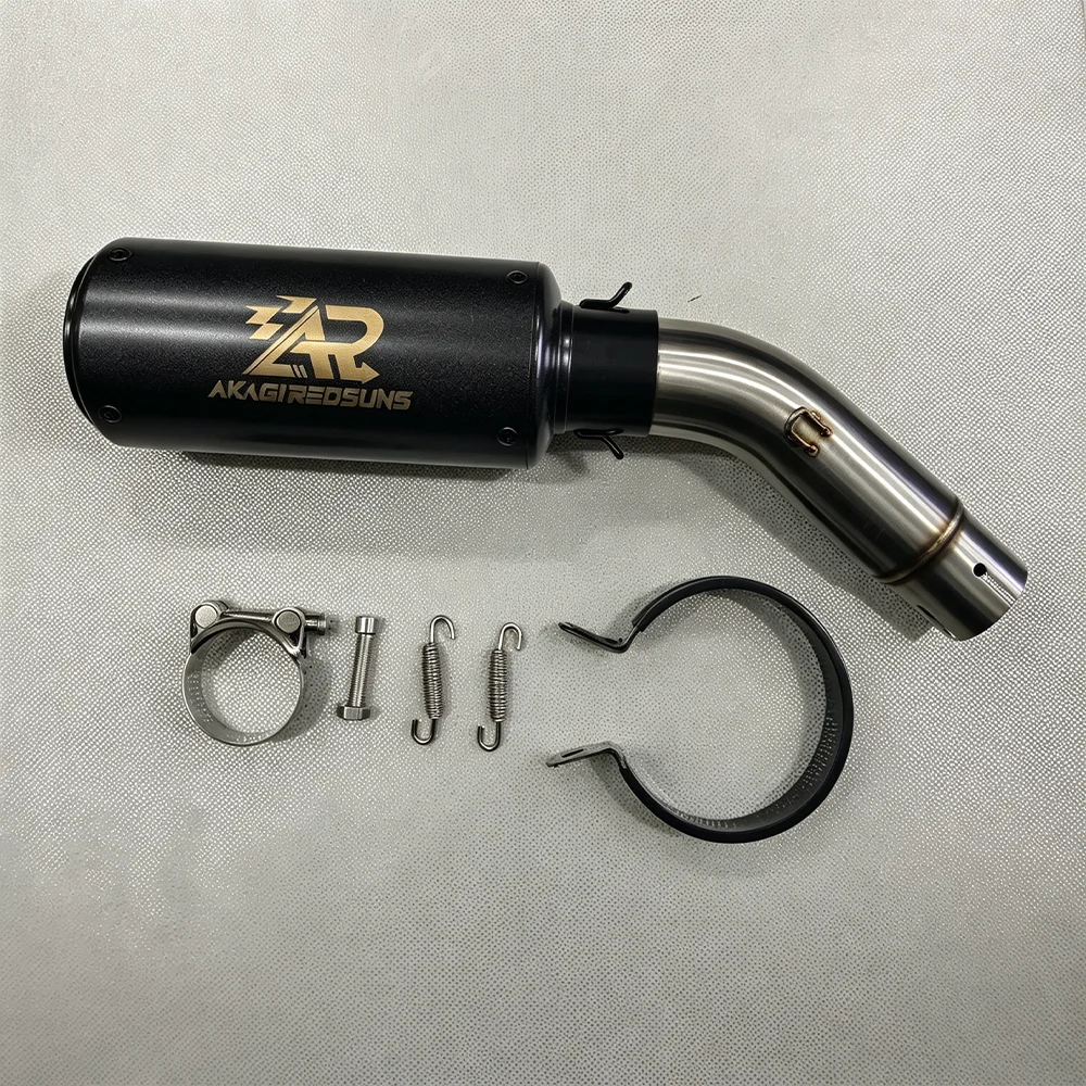 Stainless Steel Mid Link Pipe 51mm, Motorcycle Exhaust Replacement Tube Compatible With for Kove Spur Bird 250RR, for Suzuki GSX