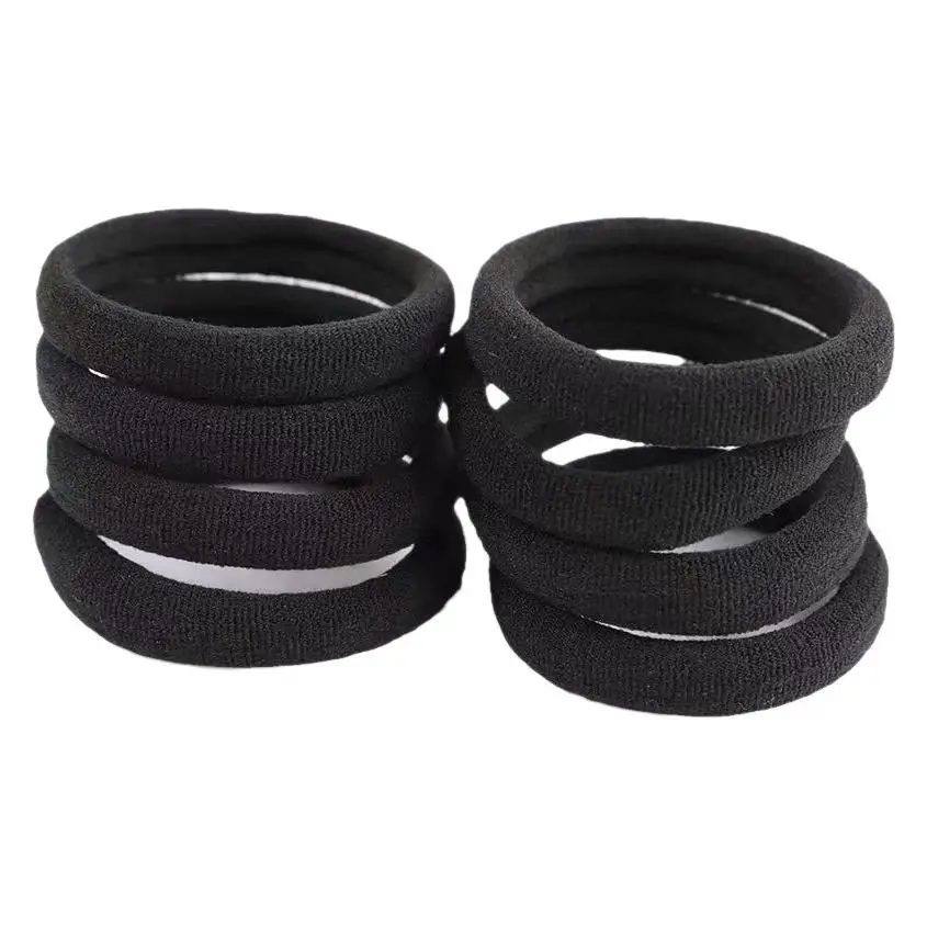 

100pcs High Elastic Hair Bands For Girls Black Hairband Rubber Ties Ponytail Holder Scrunchies Kids Hair Accessories