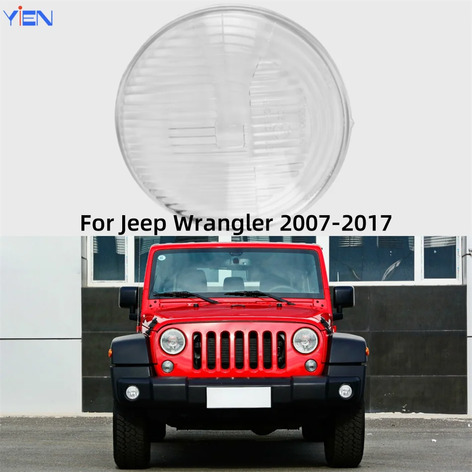 For Jeep Wrangler 2007 2008 2009 2010 2011 2012 2013 2014 2015 2016 2017 Car Decorations Accessories Headlights Lights Glass