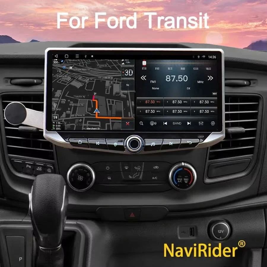 

Car Radio GPS Multimedia Video Player Auto For Ford Transit T250 2022 Stereo Navi Carplay Head Unit GPS Android 15 Qled Screen