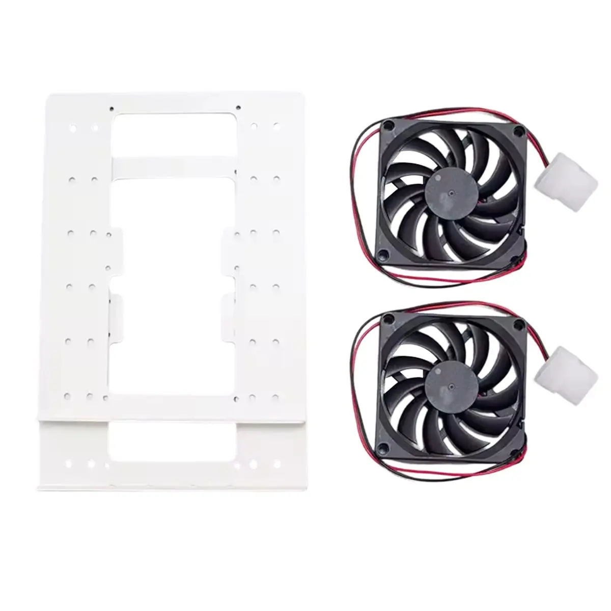 Promotion Chassis Built-in 6F Mechanical Hard Disk Bracket 3.5 Hard Disk Superimposed Expansion Fan Cooling for PC Case White,A