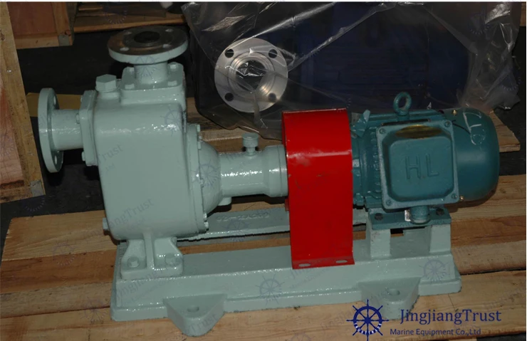 Marine self-priming bilge pump