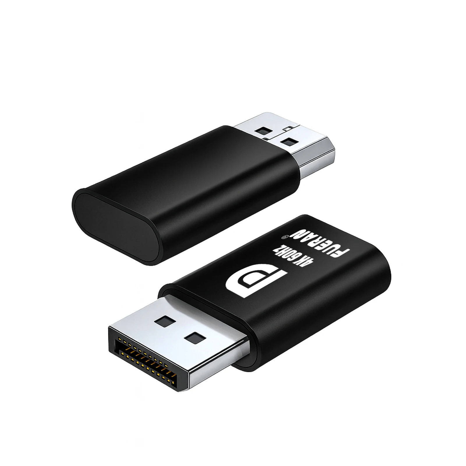 Black DisplayPort EDID Dummy Plug Up to 4K60 Headless Display Emulator 1080P 1440P High Refresh Options for PC GPU