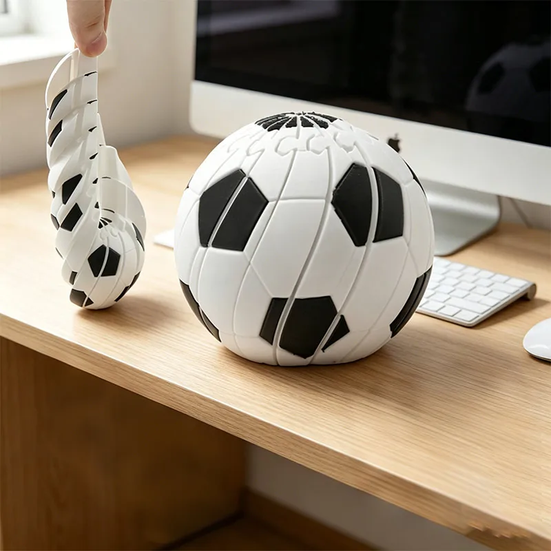 3D Printed Transformable Soccer Fingertip Toys Decompression Toys Desktop Decorative Ornaments Soccer Game Souvenirs And Gifts