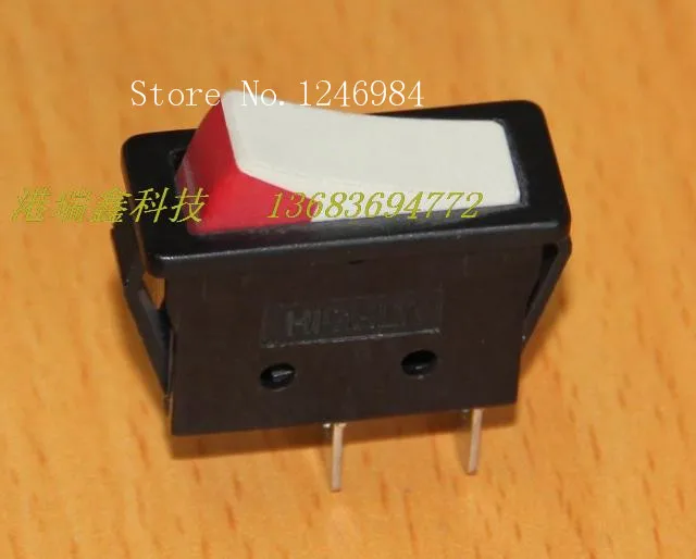 [SA]HIGHLY HIGHLY power switch rocker switch R11-2A black white red long flat side rocker switch R11-00--100PCS/LOT