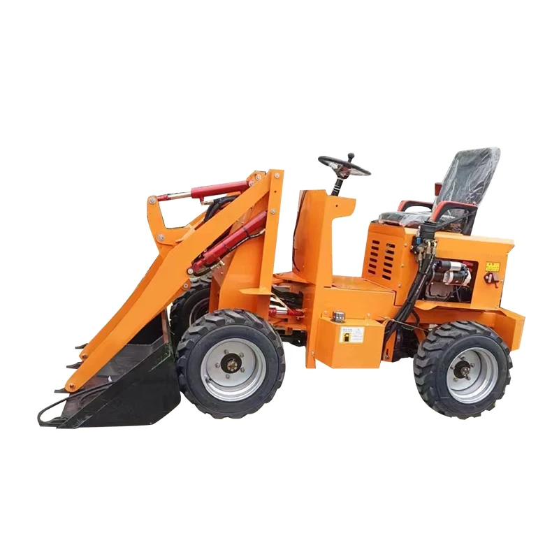 Mini Front Wheel Loader for Farms & Home Use 2.3 Meters Lifting Capacity 800KG Payload for Retail