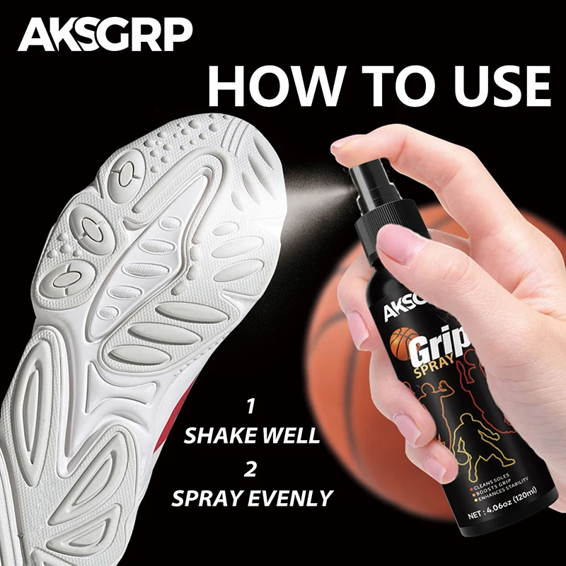

New Basketball Shoe Grip Spray Glove Adhesive Or Removal Agent Improve Sole Traction Court Grip Rejuvenate Elongate Sneaker Life