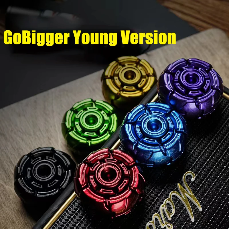 Original GoBiggeR Fidget Spinner Pillbug Young Version Gyro EDC Adult Office Metal Fidget Toy Autism Sensory Stress Relief Men\'s