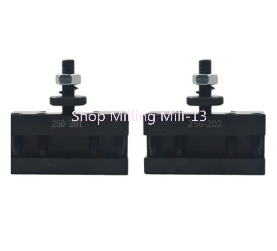 

2Pcs Quick Change CNC Lathe Tool Post Turning Facing Holder Holder For Lathes Tools-250-201 & 250-202 Tool