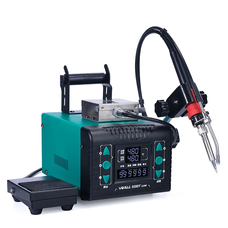 YIHUA 928DT anti static lead free rework station foot operate tin auto soldering iron constant temperature soldering station