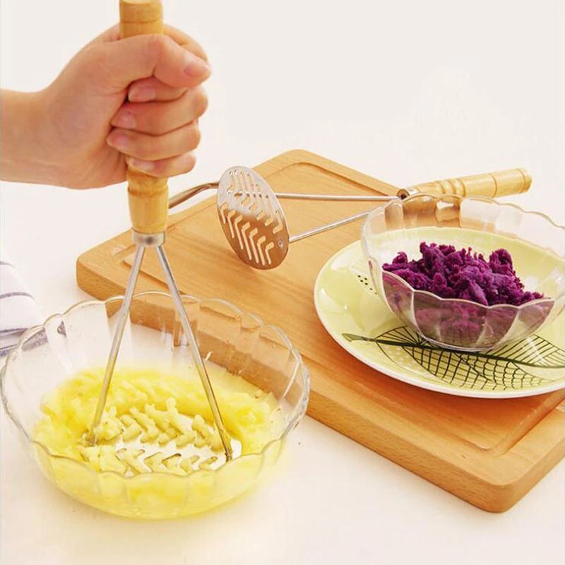 Stainless Steel Potato Puree Press Potato Masher Sweet-Potato Pumpkin Masher Manual Rice Puree Juice Maker Machine Kitchen Tools