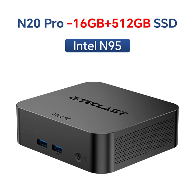 Teclast N20 Pro Mini PC Intel N95 12th Gen Processors DDR4 16GB