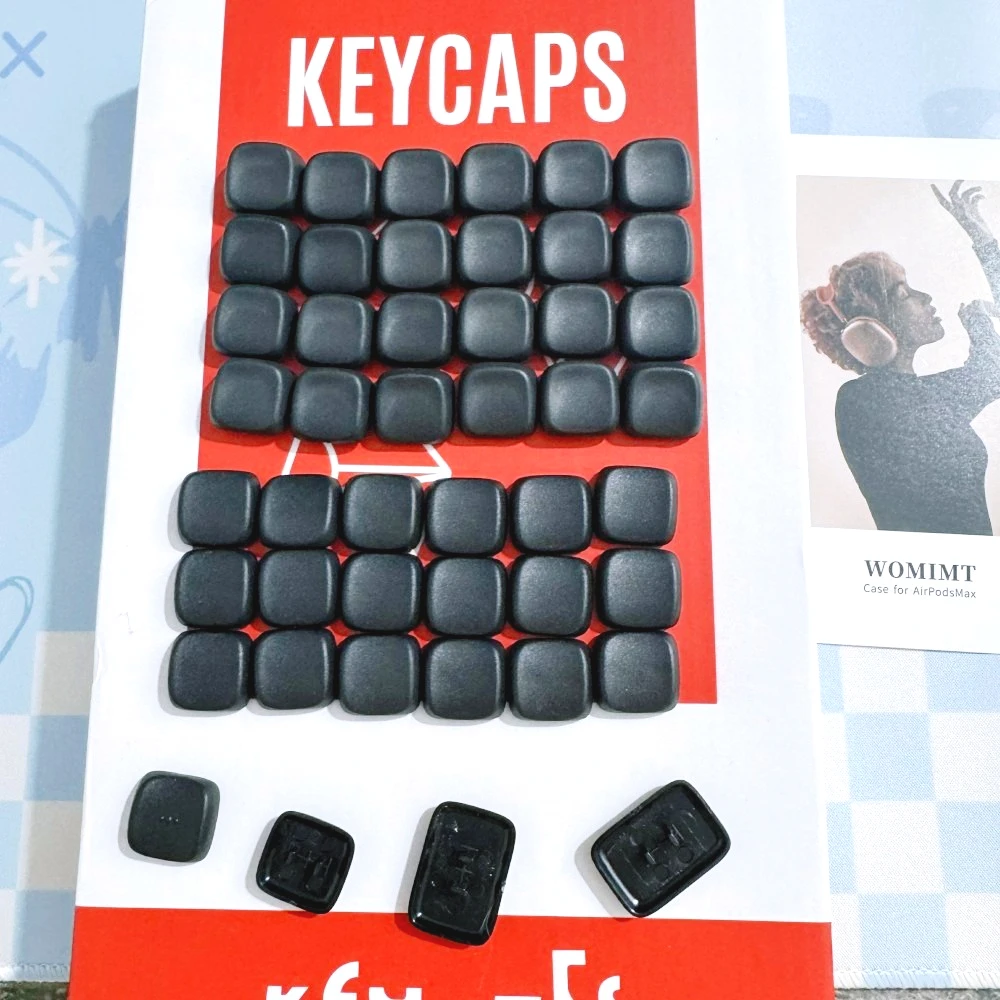 New CHOC/MX KLP Lame Keycaps 46/60keys Costom PBT Low Profile Kailh ChocV1/V2 MX Switch Keycaps Mechanical Keyboard White Black - view 2
