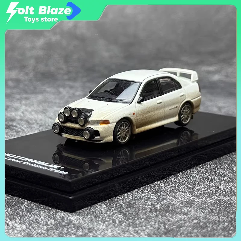 MH 1/64 ميتسوبيشي لانسر EVO IV نسخة الموحلة مع منافذ سبيكة سيارة نموذج غرفة عرض نموذج محاكاة جمع سيارات الصبي هدية