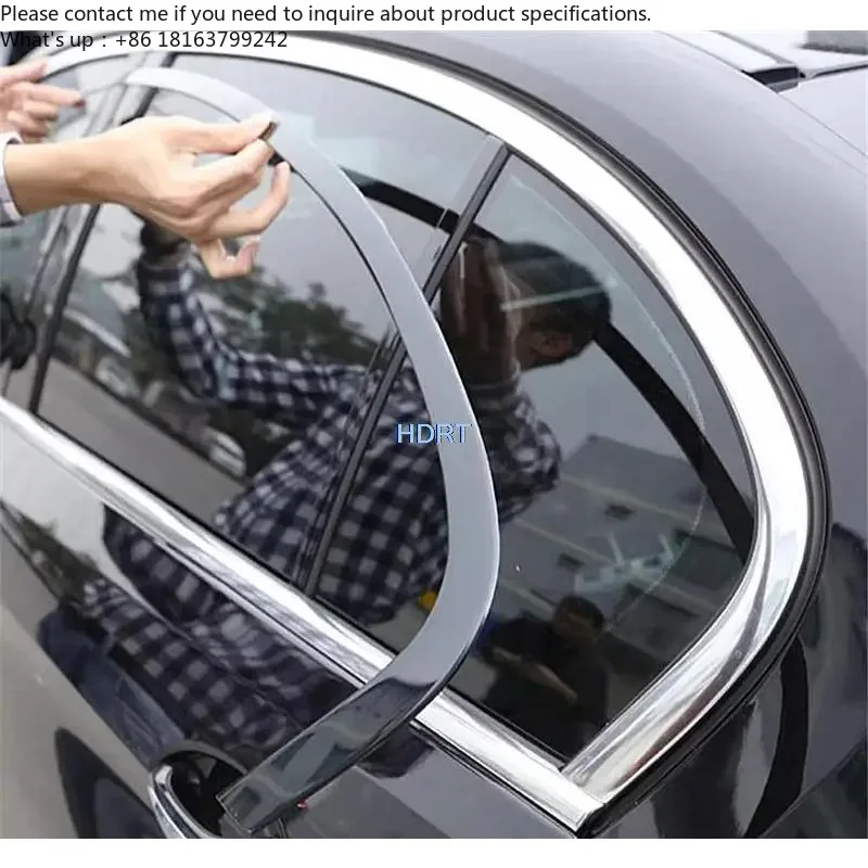 

Накладка на стекло, черная декоративная полоса, молдинг для окон, рамка для BMW X1 X2 X3 X4 X5 X6 X7 3 4 5 6 7 серий 2006-2023, стайлинг автомобиля