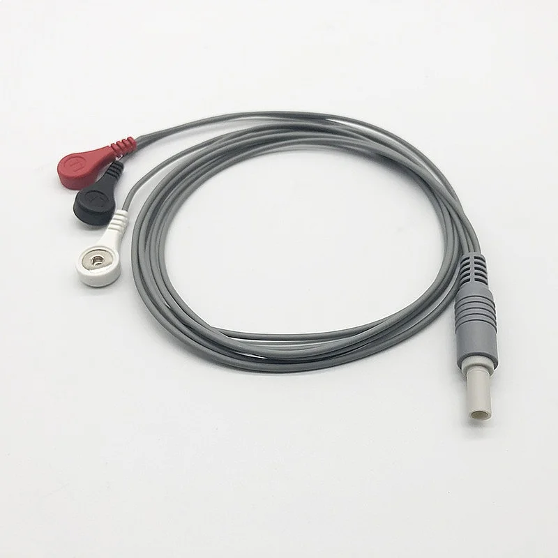 Compatible with  Dynamic Line TE-4000X ECG Telemetry Line Telemetry 5-pin Three-lead ECG Lead Wire
