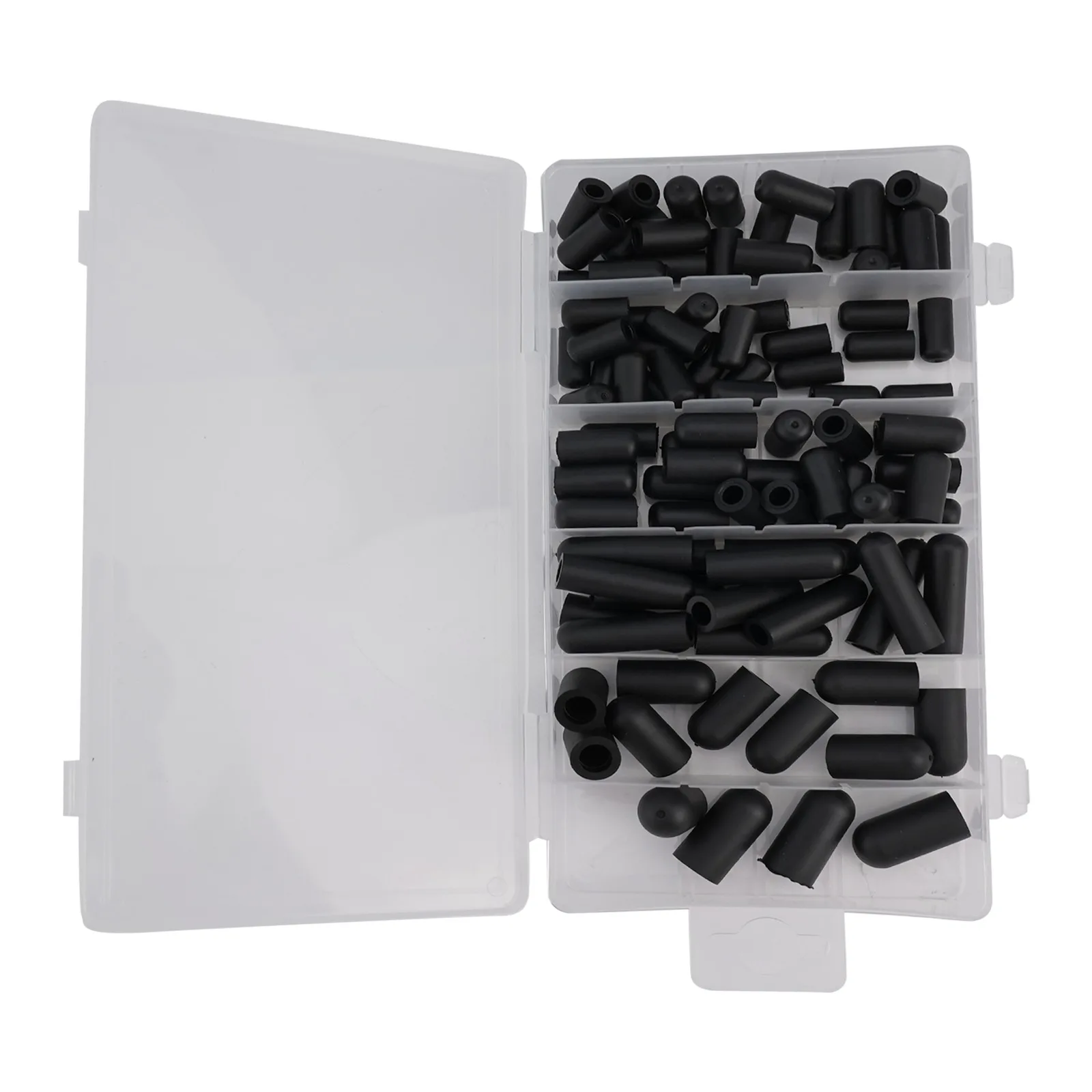 105pcs Rubber Vacuum Line Cap Block Off Assortment Kit For 3/8'', 5/16'', 4/1'', 7/32'', 5/32'', 3/16'' Carburetor, Manifold