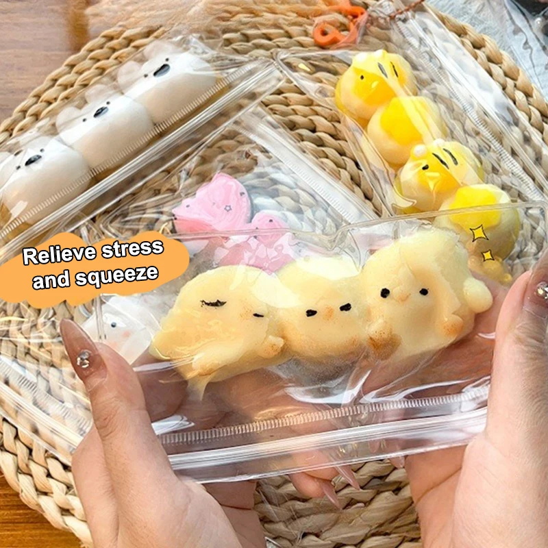 Giocattolo creativo a rimbalzo lento con animale carino in silicone imitazione creativa con argilla ultra morbida per spremere il giocattolo regalo per bambini di decompressione