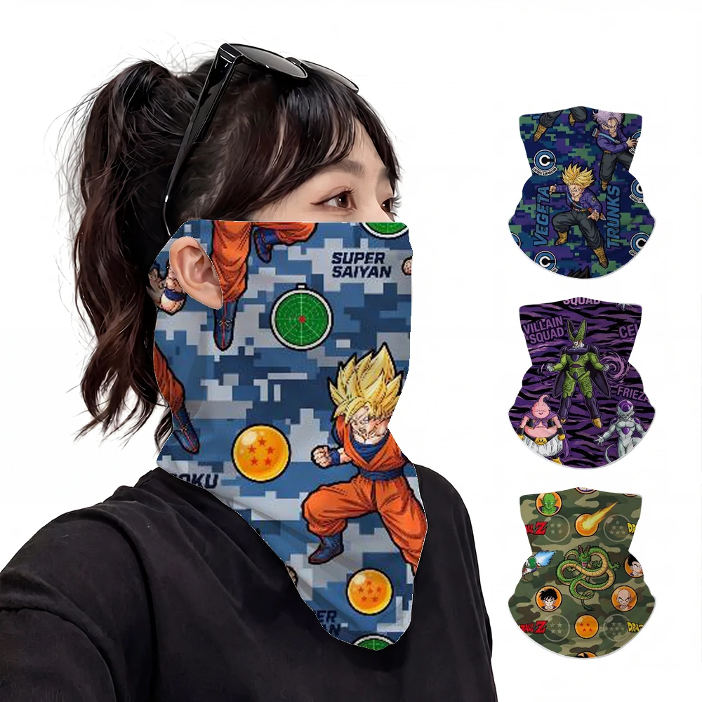 dragon ball son goku UPF50+ Ice Silk Neck Gaiter Full Face Mask Cycling Motorcycle Fishing Breathable Sun Protection Face Cover
