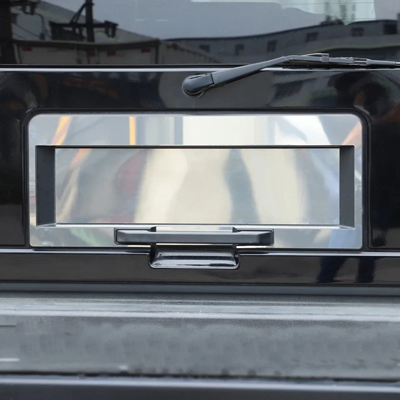 

For 03-09 Hummer H2 tailgate license plate decorative frame decorative car exterior decorative accessories stainless steel shiny