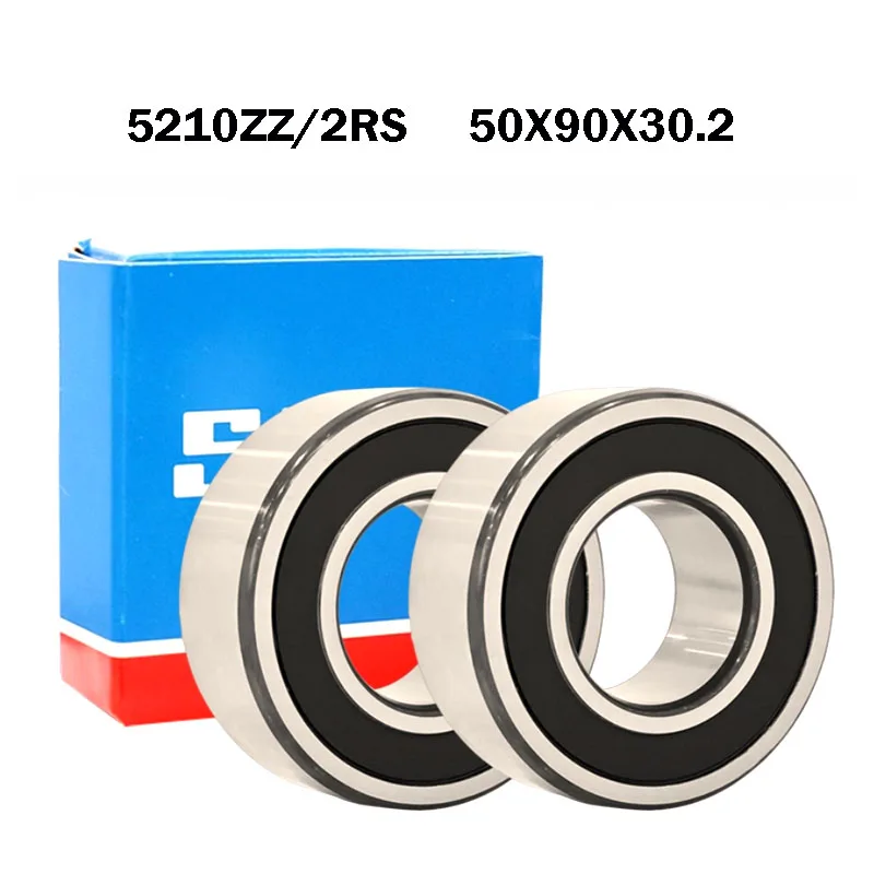 1PCS Original SKF 5210-2Z 5210-2RS1 Double Row Angular Contact Ball Bearing 50x90x30.2mm ABEC-9 5210ZZ Contact Ball bearings