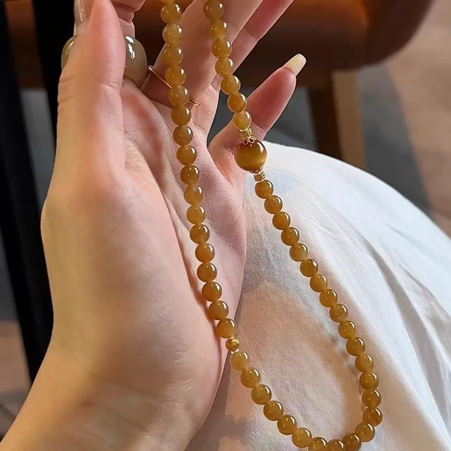 New 2026 Vintage Chinese Style Rosewood Sandalwood Double Strand Tiger Eye Wenwan Playing Bracelet Best Friend Gift Ins Fashion