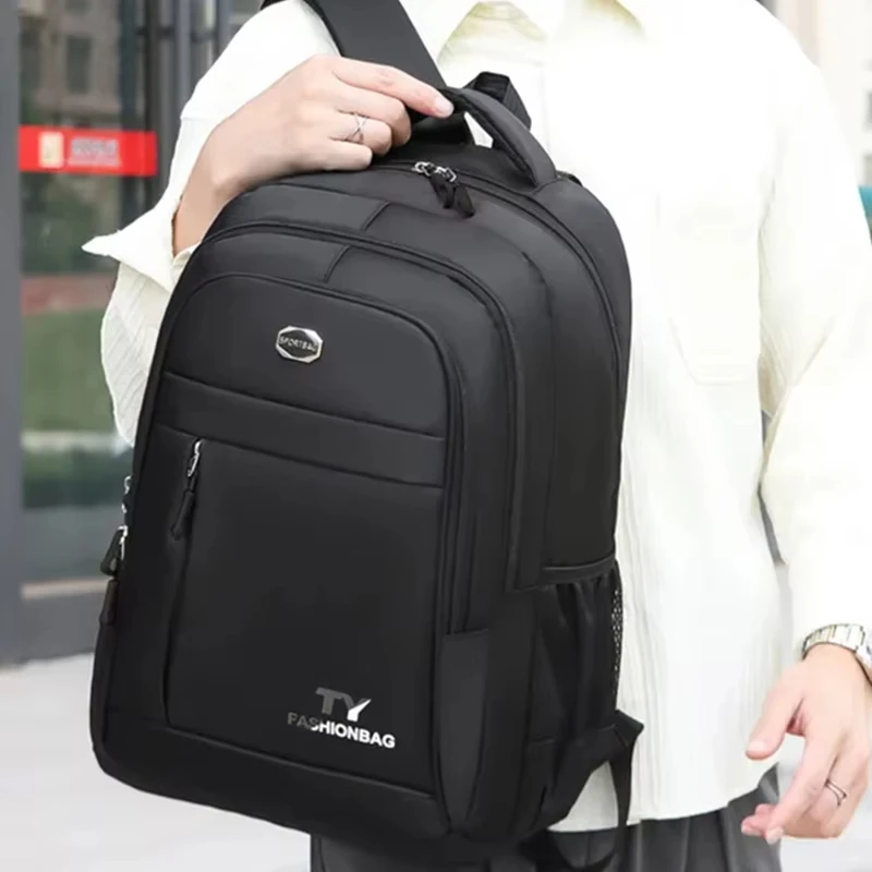 New hot Neutral style men's and women's business backpack suitable for travel, student use. Made of nylon material.