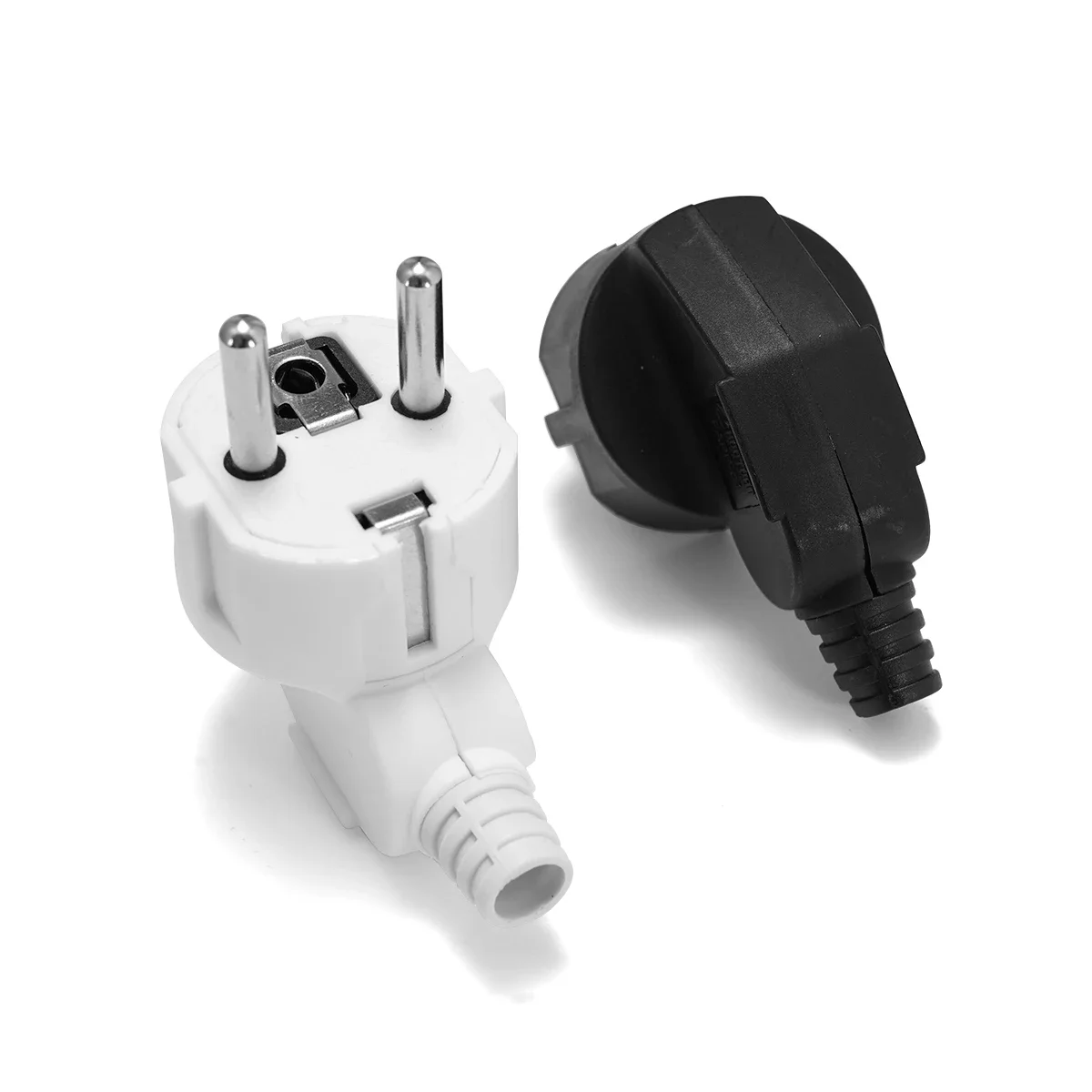 EU Plug Adapter Replacement Rewireable Schuko Electeical Socket AC Power Extension Cable Plug 2pin European Converter Adaptor