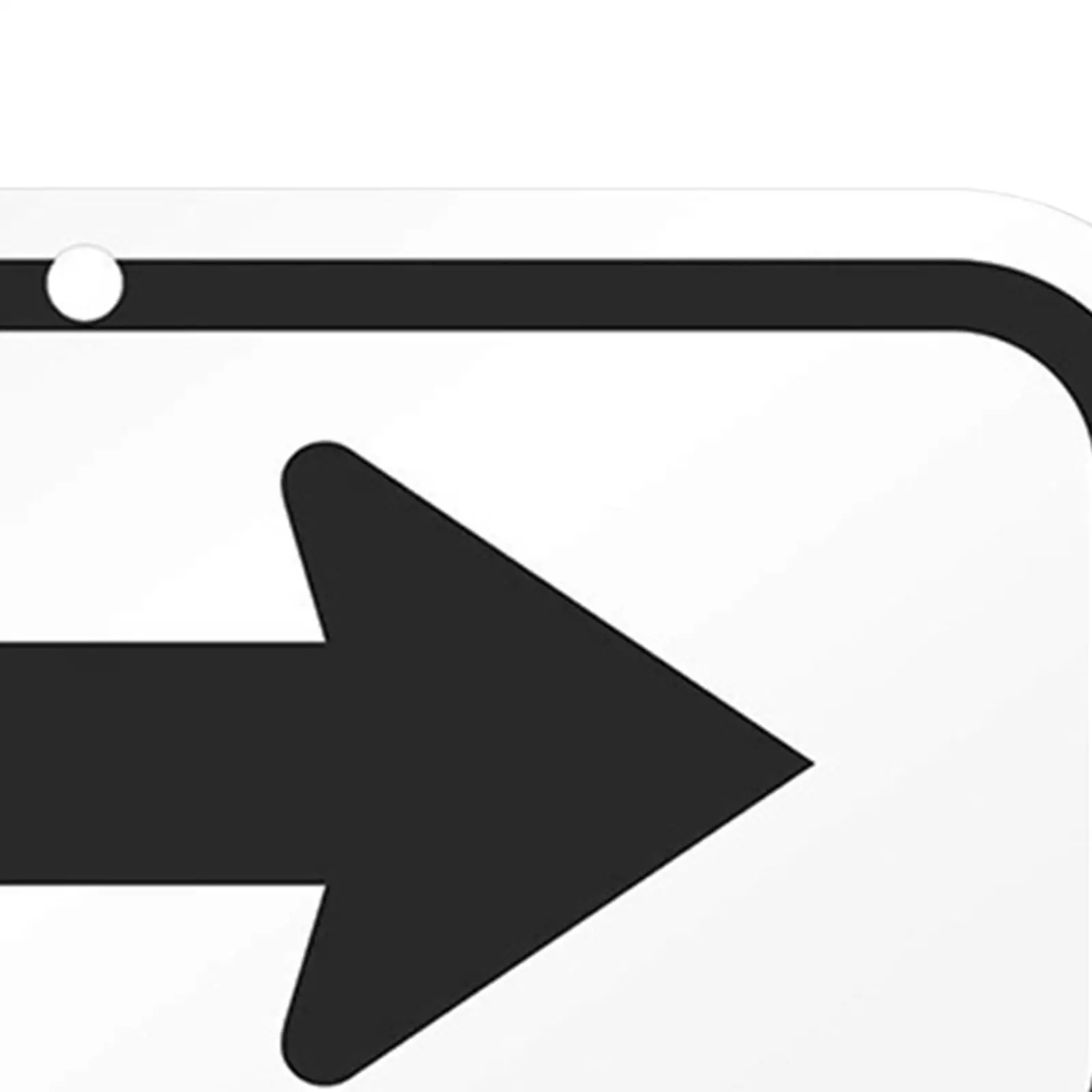 Arrow Sign Reflective Sign with Pre Drilled Mounting Holes Symmetrical Arrow Symbol Sign for Directions Waterproof Heavy Duty