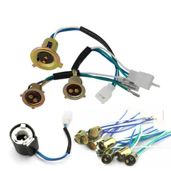 Headlight Bulb Socket Lamp Holder Ignitor Wire for GY6 50cc 60cc 125cc 150cc CG125 JH70 WH125 WH100 DY100 Scooter