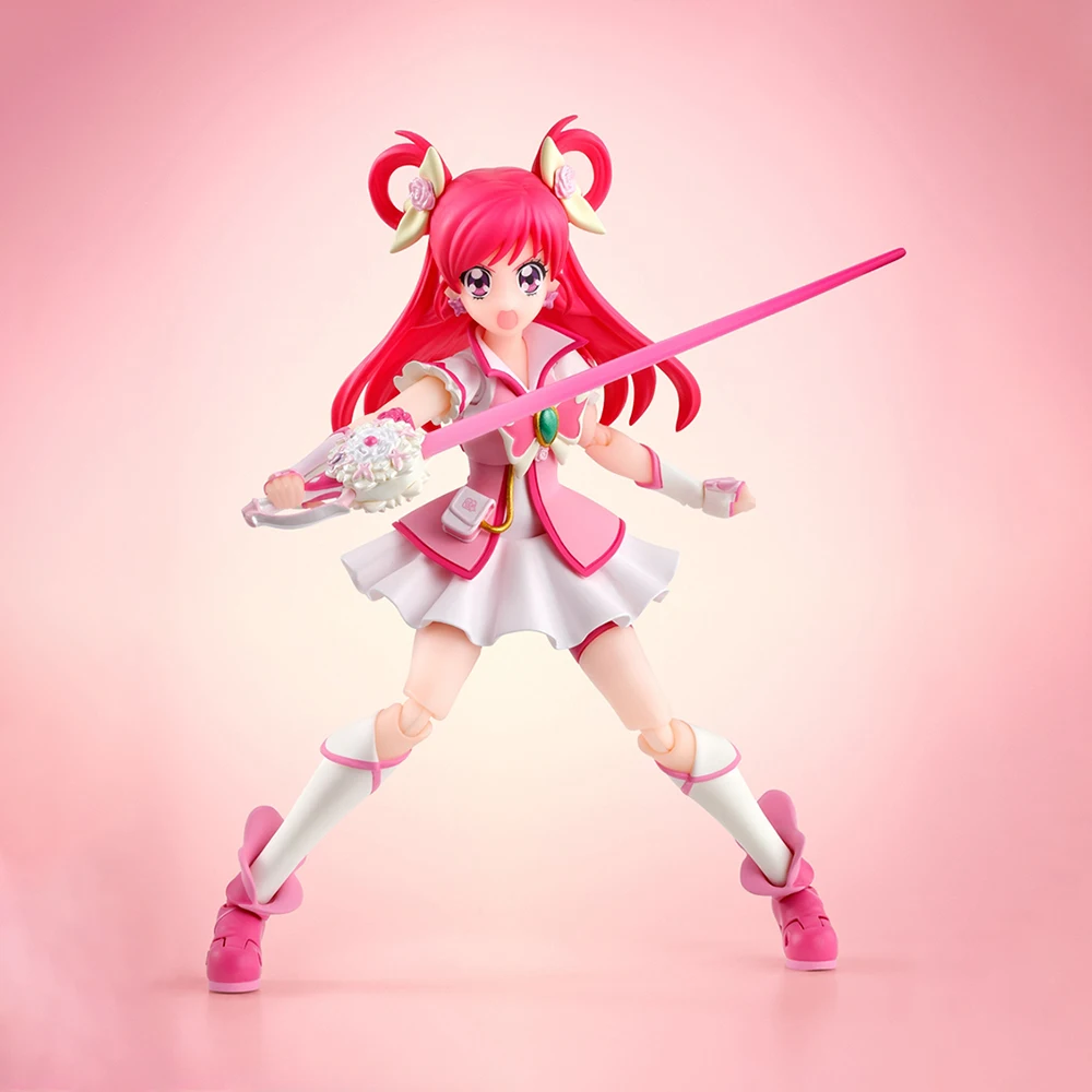 Originale BANDAI S.H. Figuards Cure Dream & Cure Peach (edizione del Designer di personaggi precisi) Action Figure giocattoli da collezione