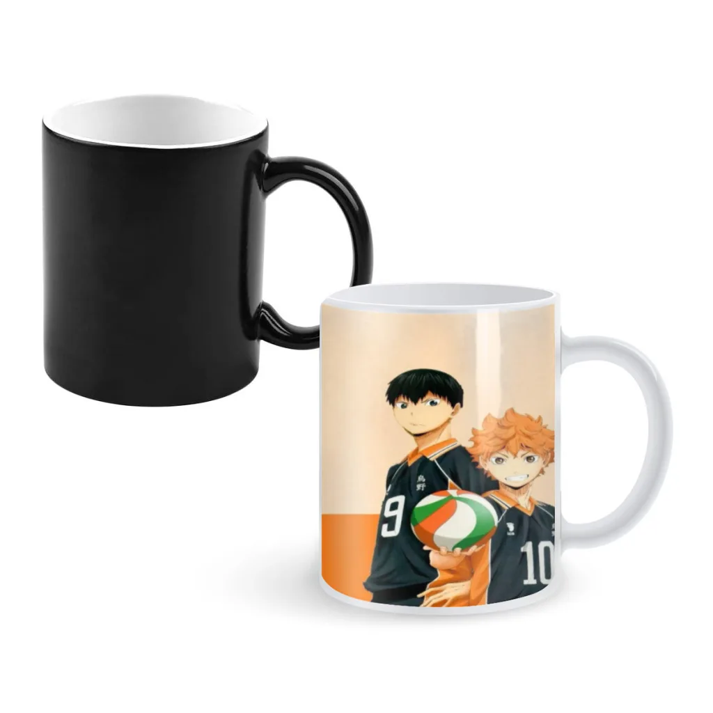 

Haikyuu Creativity Change Color Chang mug Ceramic mug Hot Coffee Cup Breakfast Cup mug Friend Gift