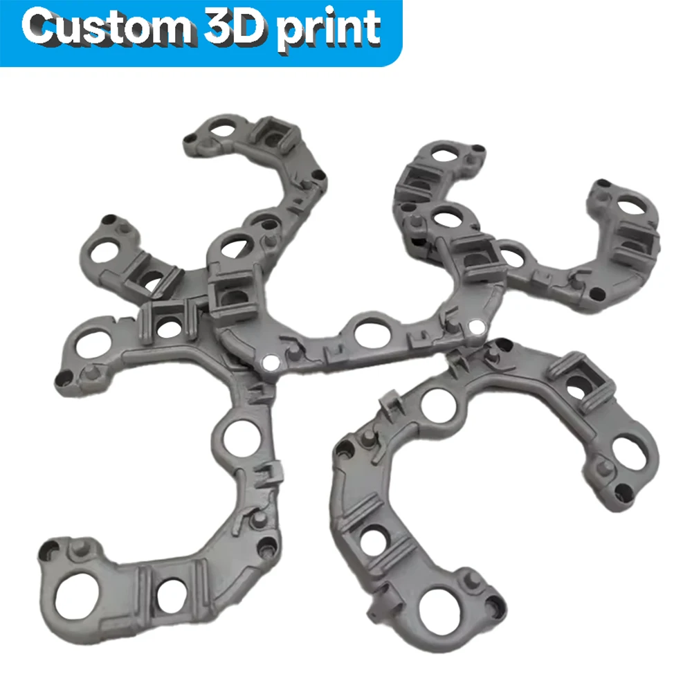 Custom 3D Printing Services Metal SLM Powder Printing Metal Connection Brackets Shock-Absorbing Mounting Bases Custom-Shaped Par