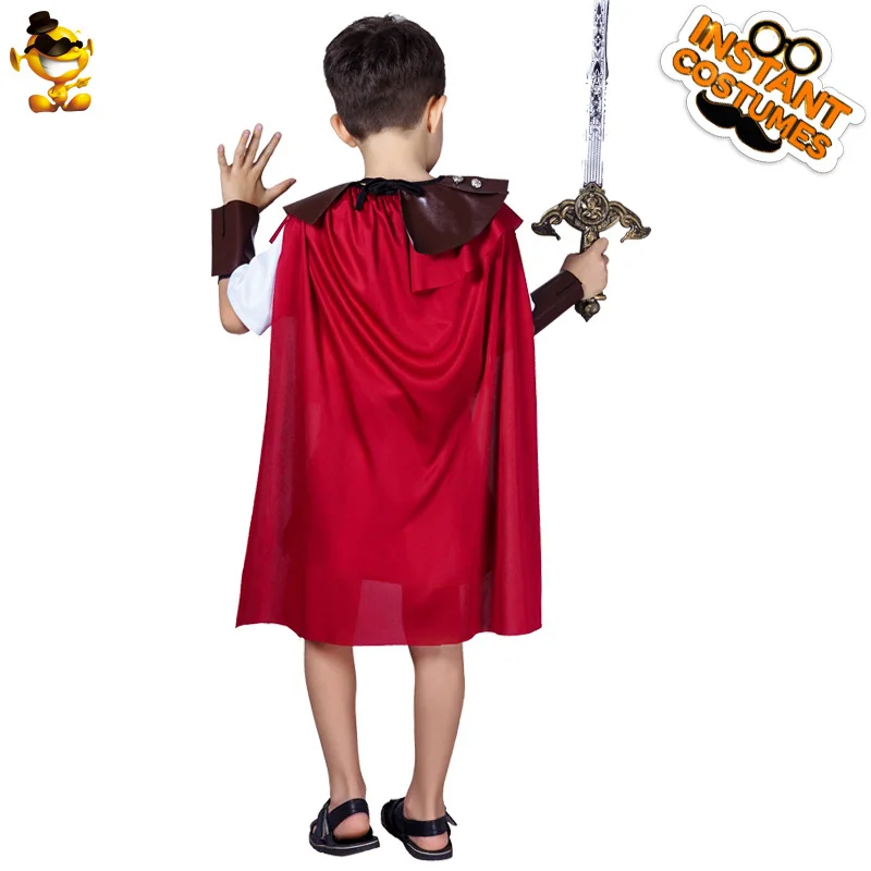 Costume de spectacle de samouraï romain pour enfant, drôle, ceinture Toga, bracelets, couvre-bottes, sans épée, accessoires de fête d'halloween